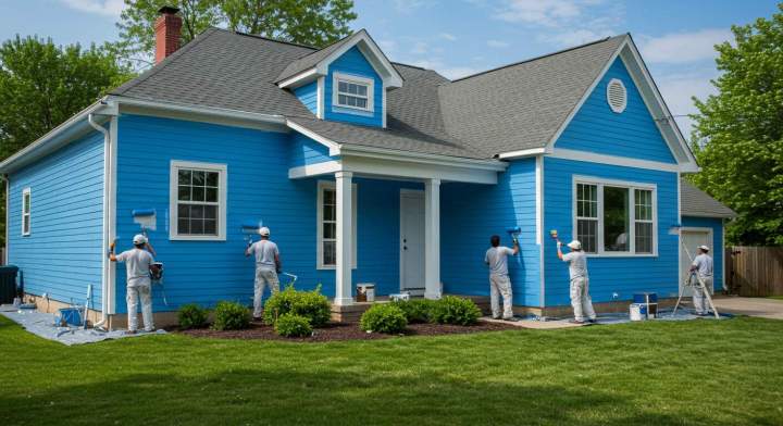 2. confier la peinture de votre maison à des professionnels